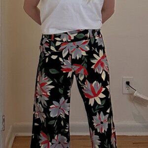 Zara TRF Floral Pants Size S